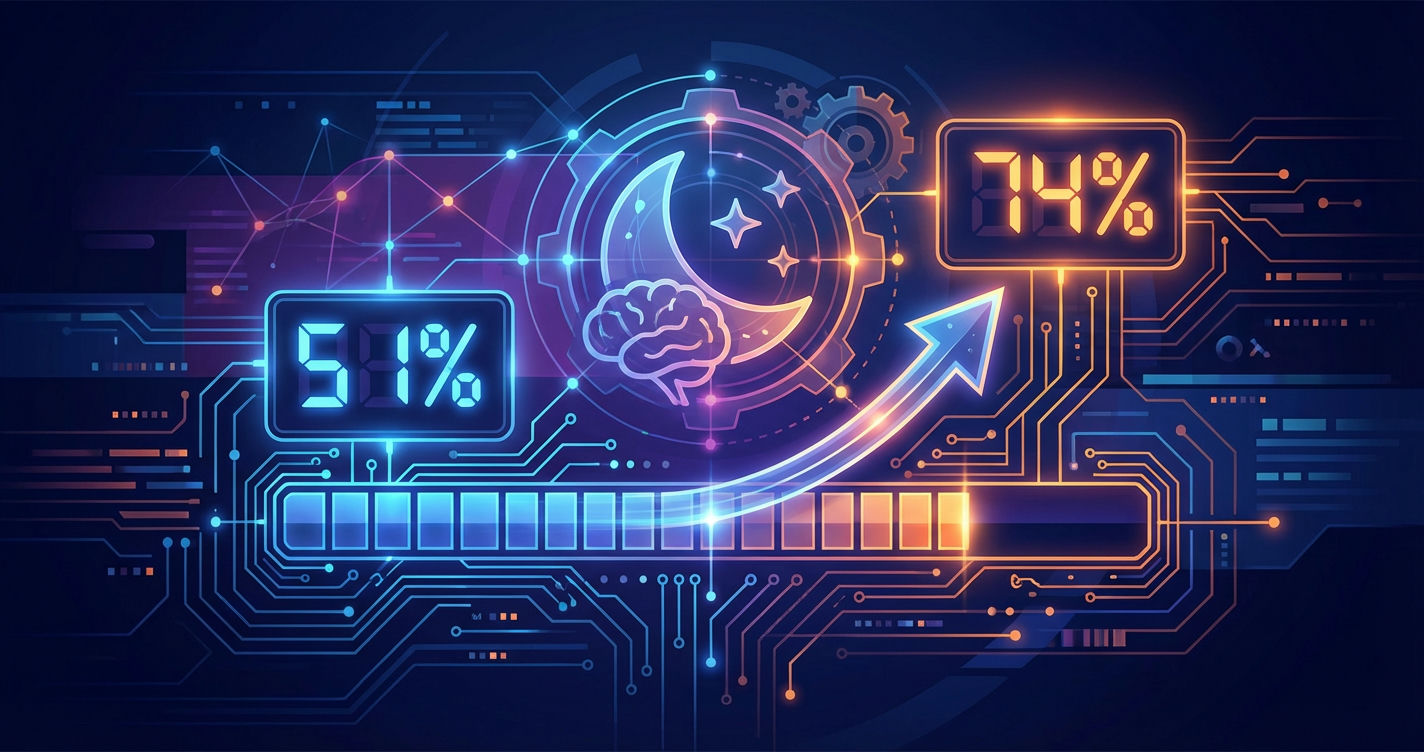 Od 51% do 74%: Jak rockmysleep poprawił widoczność w AI w jednym cyklu